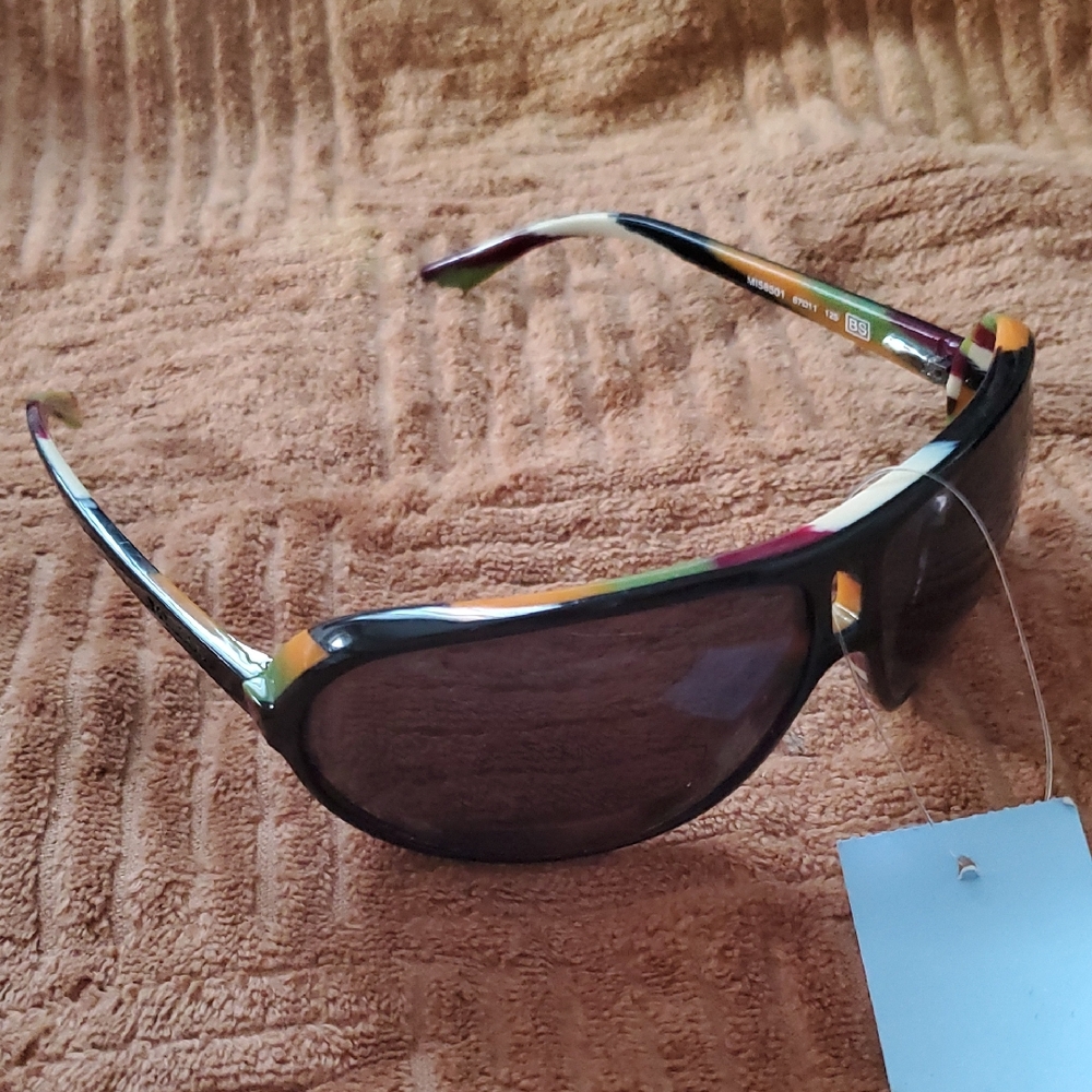 Missoni Black Aviator Sunglasses